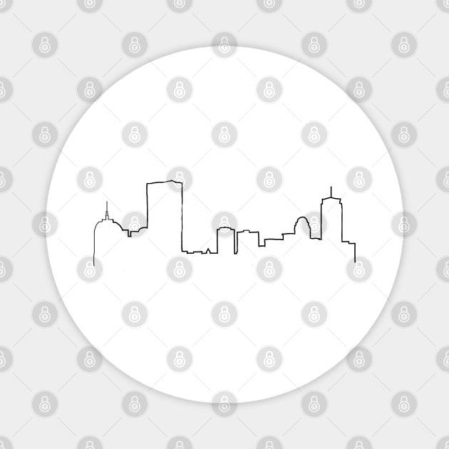 Boston Skyline Magnet by doodlesbydani